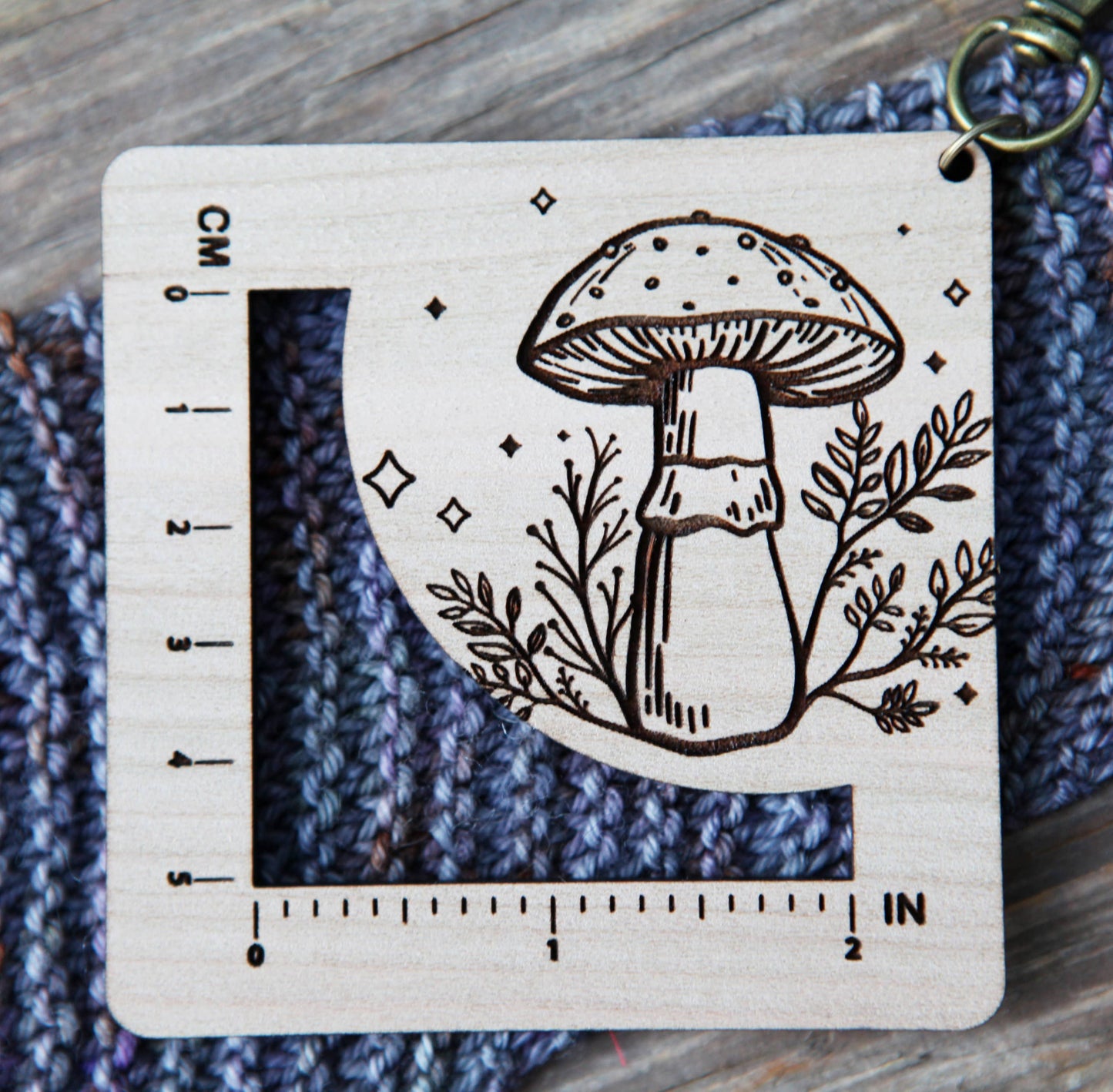 Amanita Mushroom Knit & Crochet Gauge