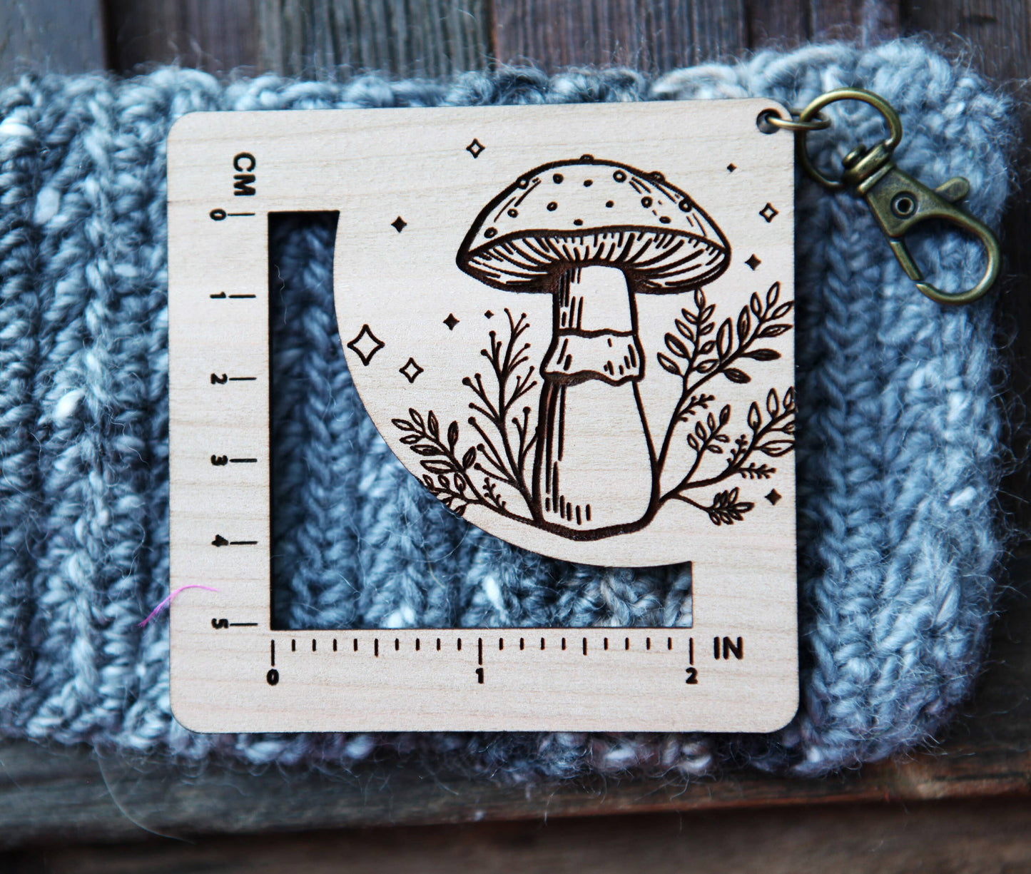 Amanita Mushroom Knit & Crochet Gauge