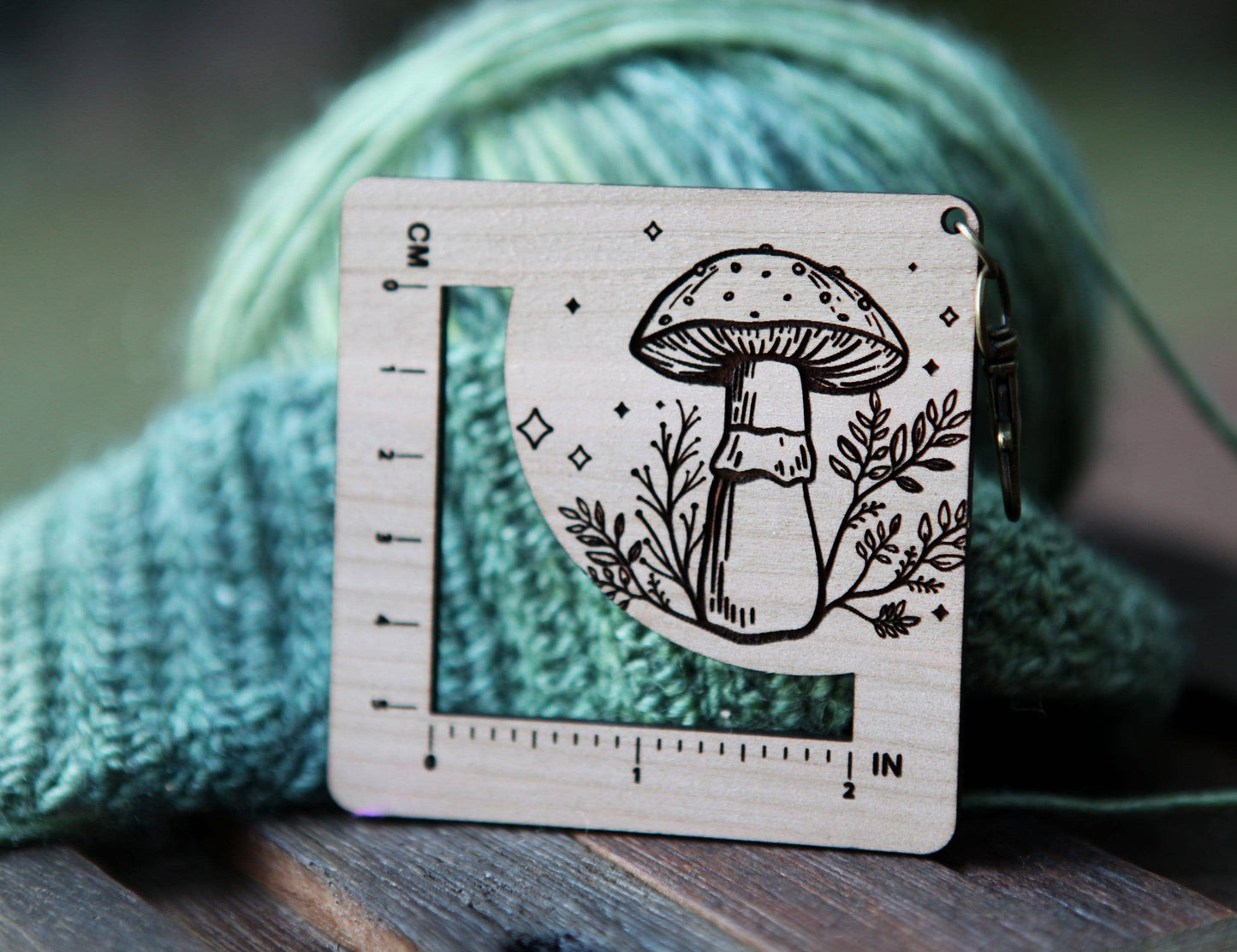 Amanita Mushroom Knit & Crochet Gauge