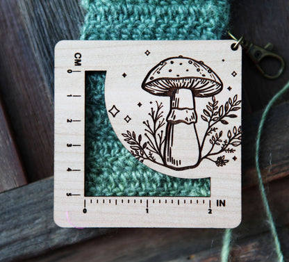 Amanita Mushroom Knit & Crochet Gauge