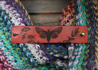 Moth & Yarrow Leather Shawl Cuff