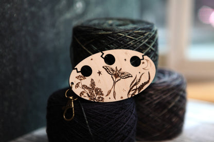 Luna Moth in Night Sky Yarn Separator