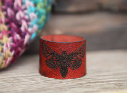 Moth & Yarrow Leather Shawl Cuff