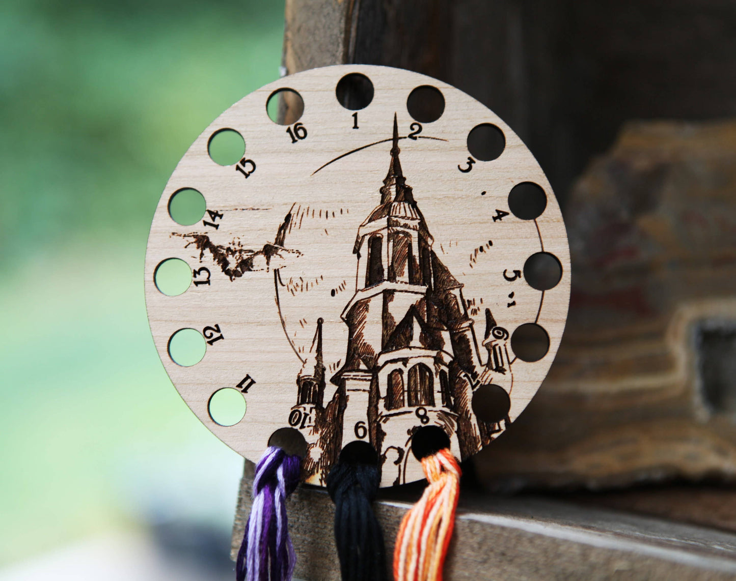 Haunted Castle Floss Holder