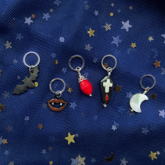 Vampire - Halloween Stitch Marker Set