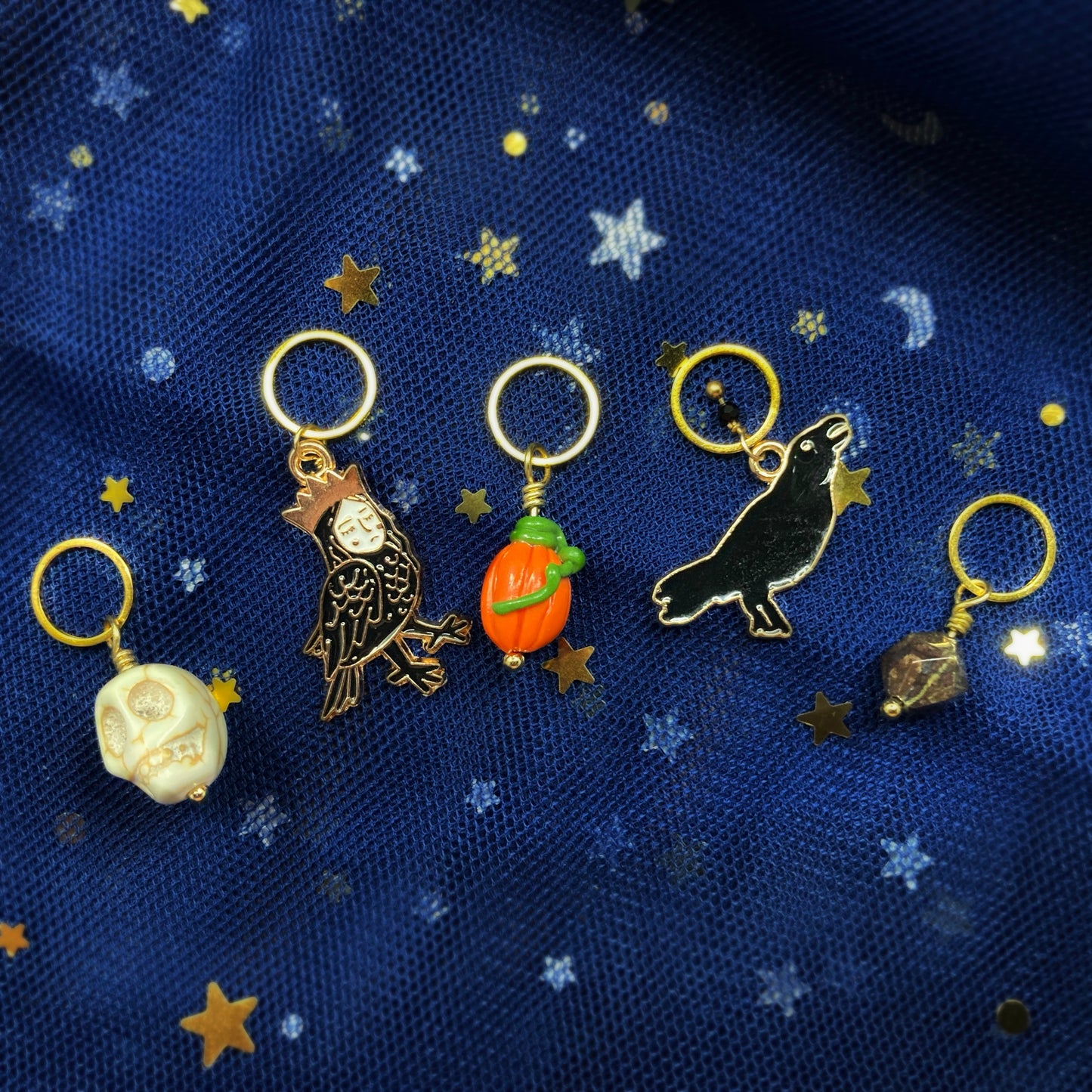 Autumn Macabre - Halloween Stitch Marker Set