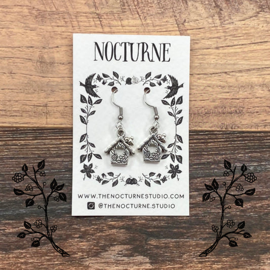 Bird House Earrings