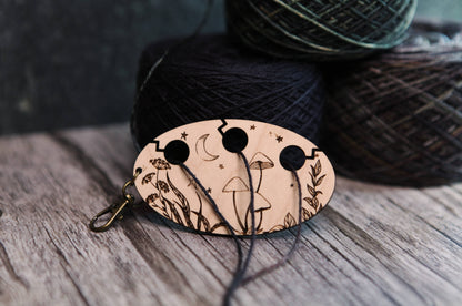Mushrooms in the Night Sky Yarn Separator