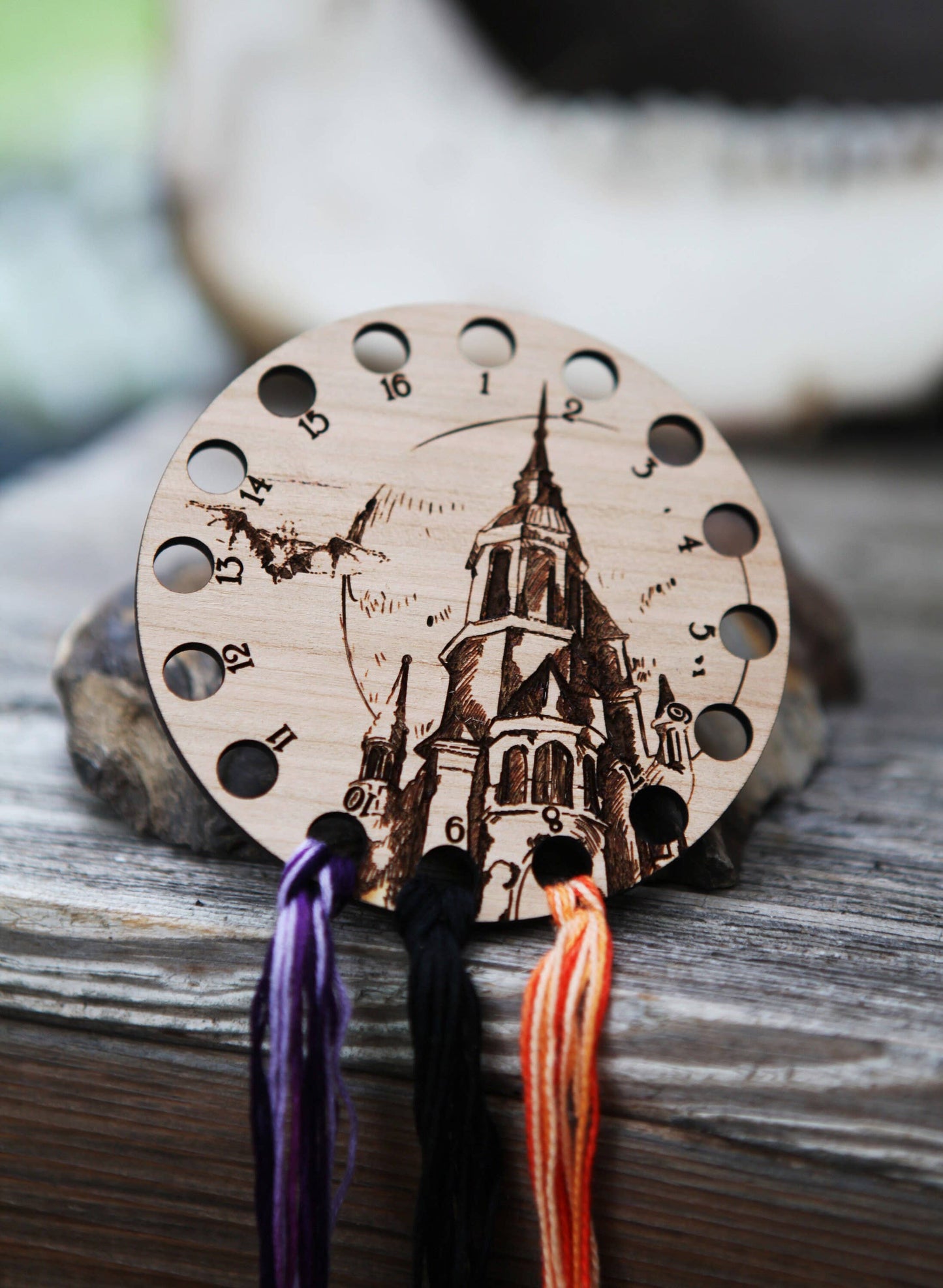 Haunted Castle Floss Holder