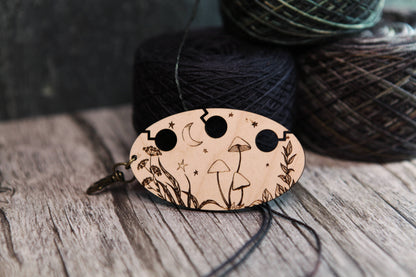 Mushrooms in the Night Sky Yarn Separator
